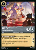 Fat Cat - Criminal Businessman Disney Lorcana card
