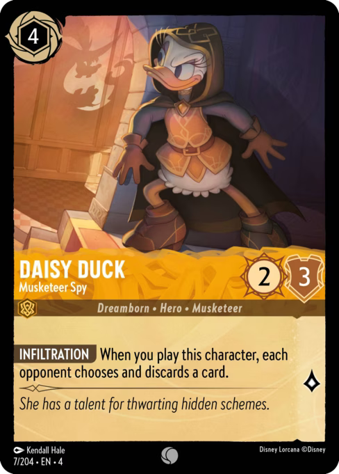 Daisy Duck - Musketeer Spy Disney Lorcana card