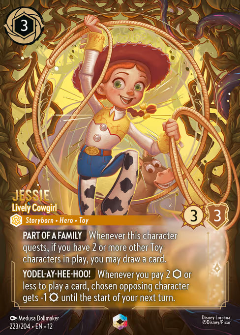 Jessie - Lively Cowgirl Disney Lorcana card