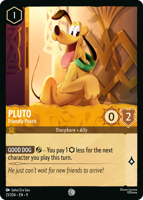 Pluto - Friendly Pooch Disney Lorcana card