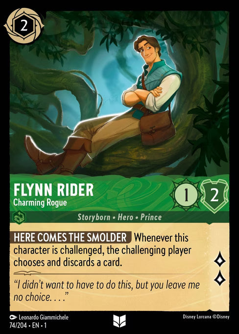 Flynn Rider - Charming Rogue Disney Lorcana card