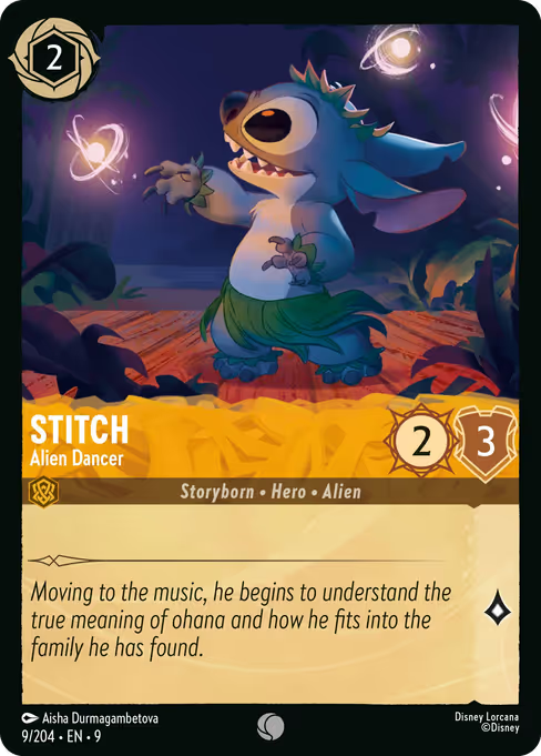 Stitch - Alien Dancer Disney Lorcana card