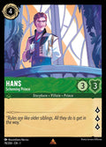 Hans - Scheming Prince Disney Lorcana card