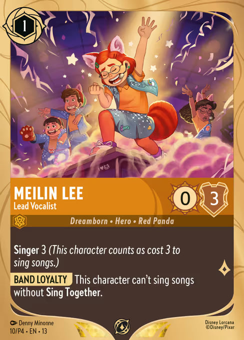Meilin Lee - Lead Vocalist Disney Lorcana card