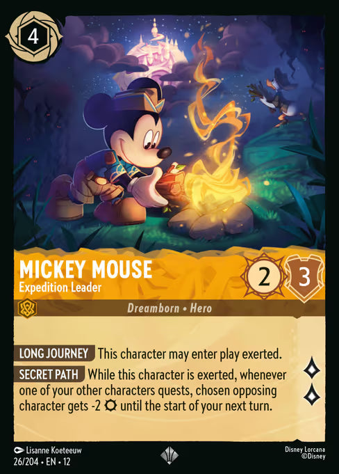 Mickey Mouse - Expedition Leader Disney Lorcana card