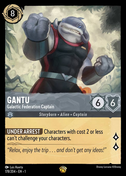 Gantu - Galactic Federation Captain Disney Lorcana card