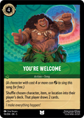 You're Welcome Disney Lorcana card