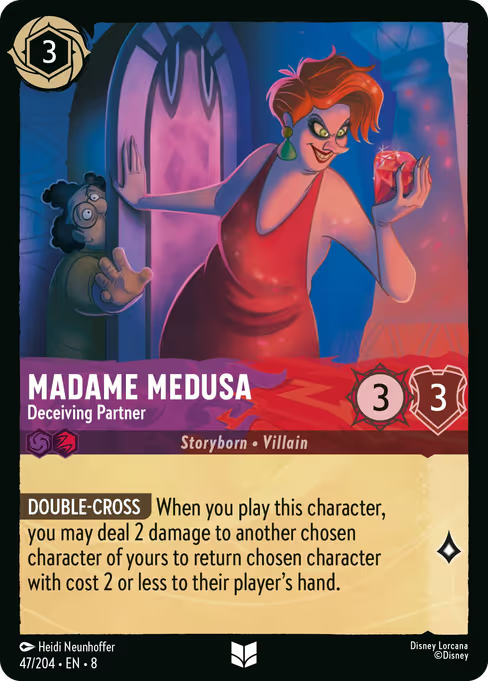 Madame Medusa - Deceiving Partner Disney Lorcana card