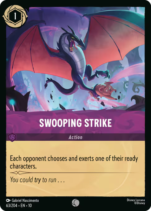 Swooping Strike Disney Lorcana card