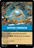 Sapphire Chromicon Disney Lorcana card