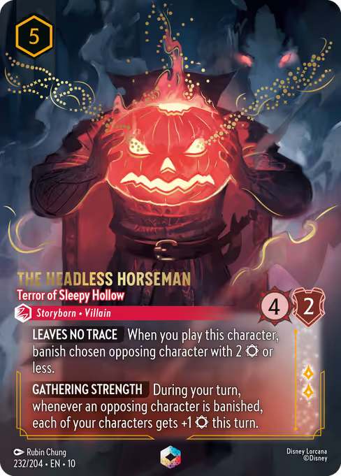 The Headless Horseman - Terror of Sleepy Hollow Disney Lorcana card