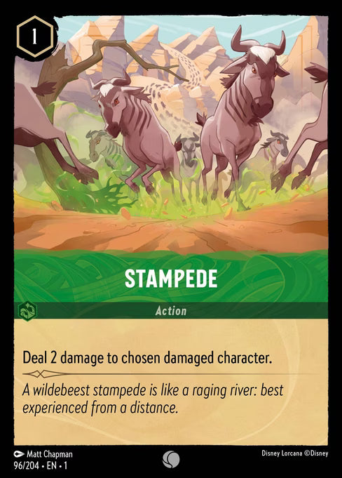 Stampede Disney Lorcana card