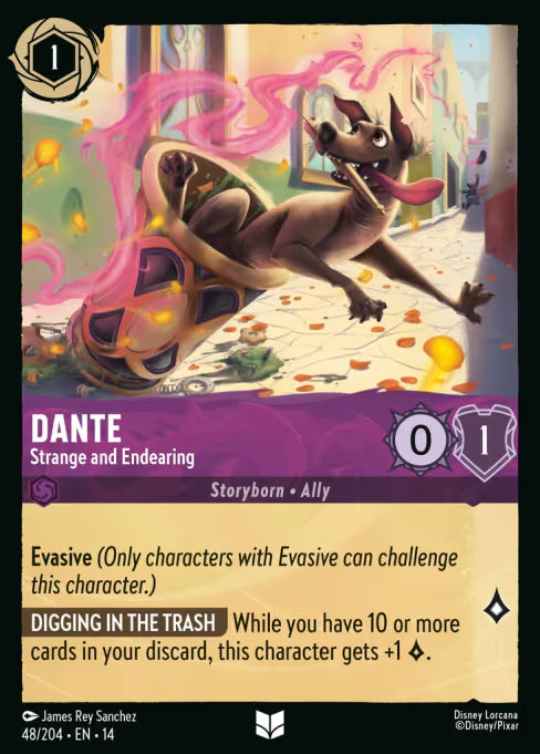 Dante - Strange and Endearing Disney Lorcana card