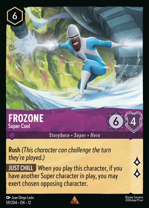 Frozone - Super Cool Disney Lorcana card