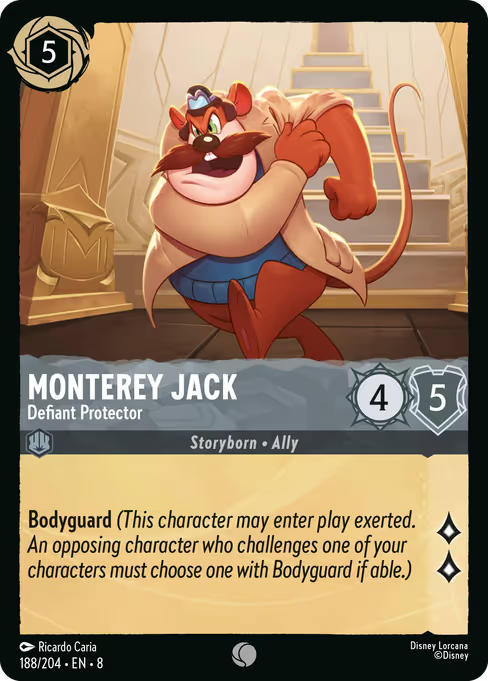Monterey Jack - Defiant Protector Disney Lorcana card