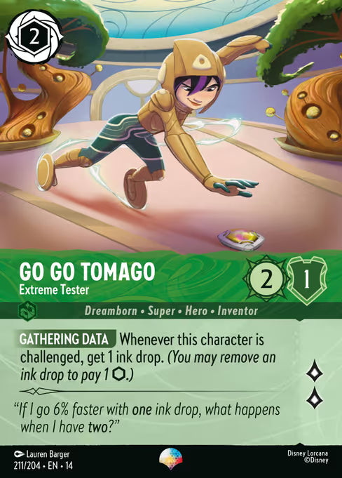 Go Go Tomago - Extreme Tester Disney Lorcana card