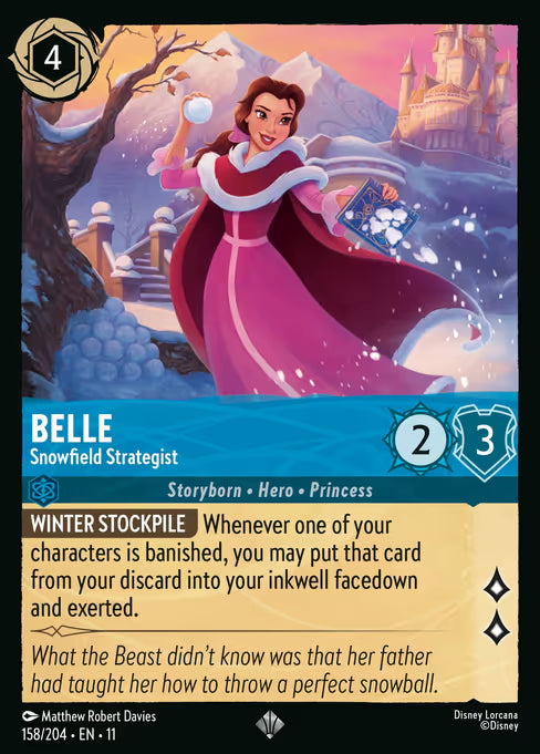 Belle - Snowfield Strategist Disney Lorcana card