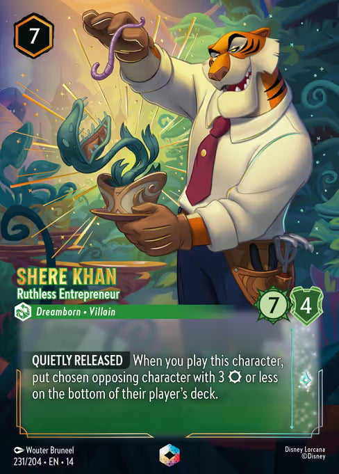 Shere Khan - Ruthless Entrepreneur Disney Lorcana card