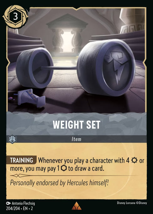 Weight Set Disney Lorcana card