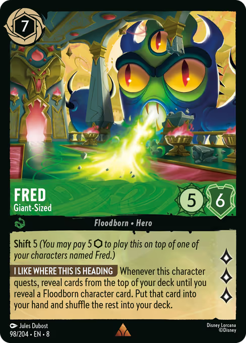 Fred - Giant-Sized Disney Lorcana card