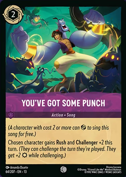You've Got Some Punch Disney Lorcana card