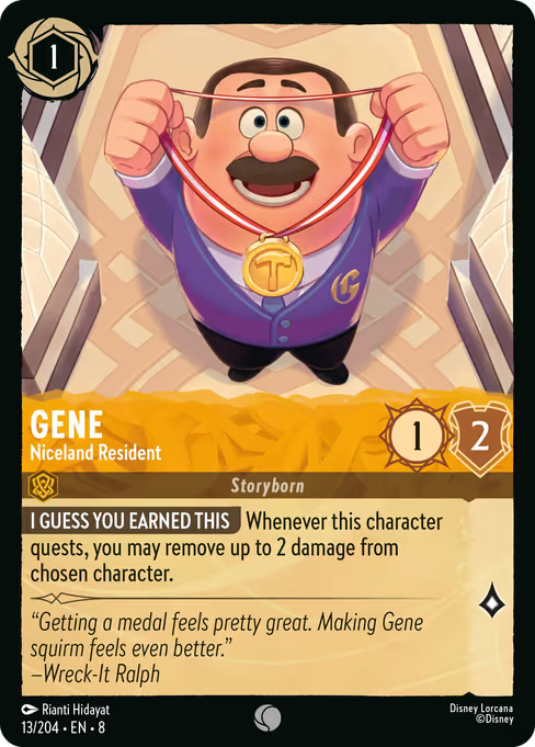 Gene - Niceland Resident Disney Lorcana card