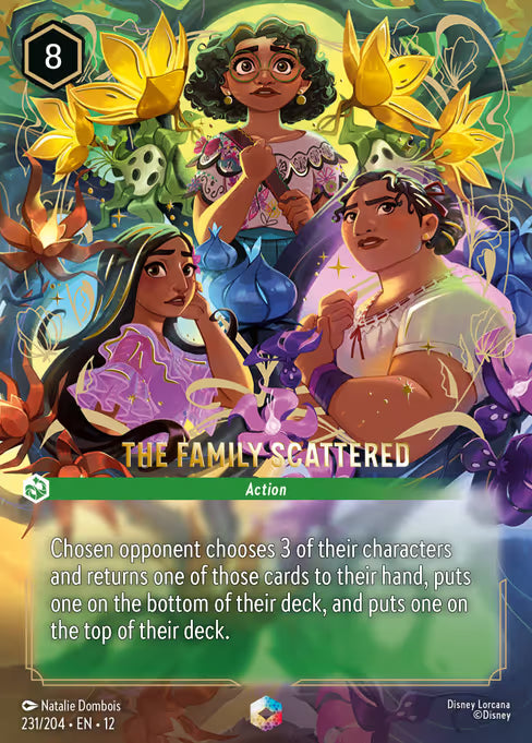 The Family Scattered Disney Lorcana card