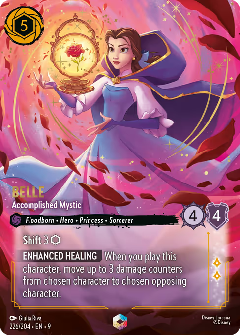 Belle - Accomplished Mystic Disney Lorcana card