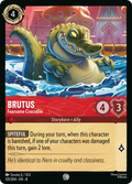 Brutus - Fearsome Crocodile Disney Lorcana card