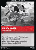 Mickey Mouse - "Brave Little Tailor" Disney Lorcana card