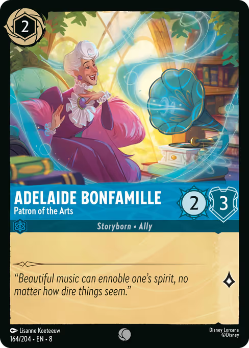 Adelaide Bonfamille - Patron of the Arts Disney Lorcana card