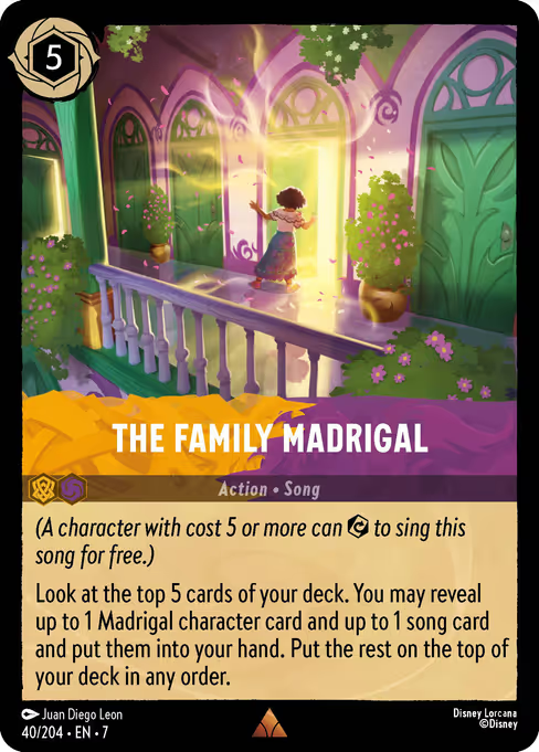 The Family Madrigal Disney Lorcana card
