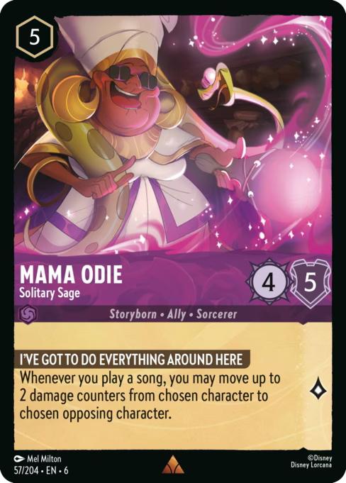 Mama Odie - Solitary Sage Disney Lorcana card