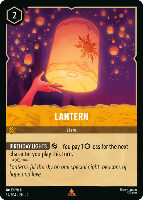 Lantern Disney Lorcana card
