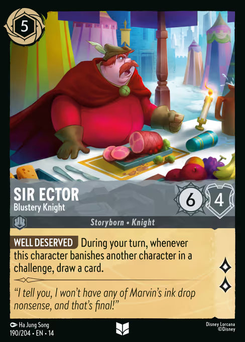 Sir Ector - Blustery Knight Disney Lorcana card