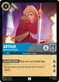 Arthur - Determined Squire Disney Lorcana card