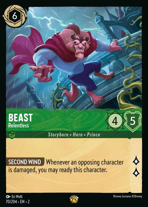 Beast - Relentless Disney Lorcana card