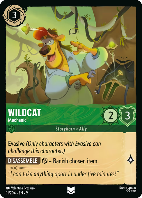 Wildcat - Mechanic Disney Lorcana card
