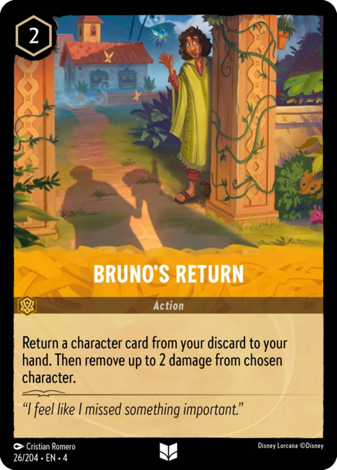 Bruno's Return Disney Lorcana card