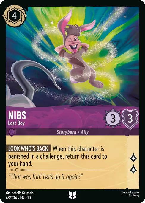 Nibs - Lost Boy Disney Lorcana card