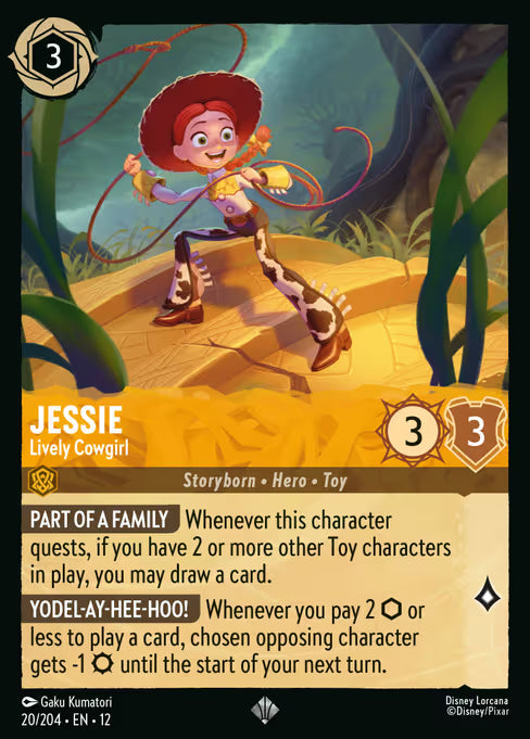Jessie - Lively Cowgirl Disney Lorcana card