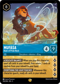 Mufasa - Ruler of Pride Rock Disney Lorcana card