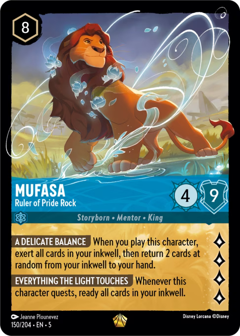Mufasa - Ruler of Pride Rock Disney Lorcana card