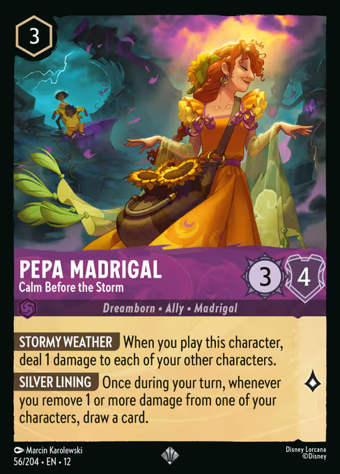 Pepa Madrigal - Calm Before the Storm Disney Lorcana card