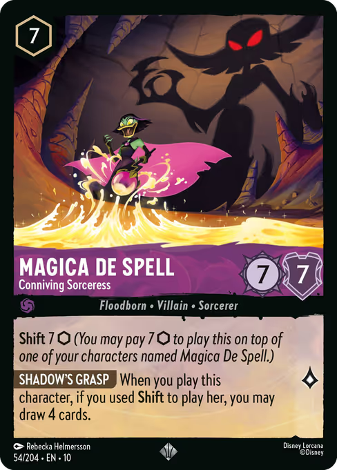 Magica De Spell - Conniving Sorceress Disney Lorcana card