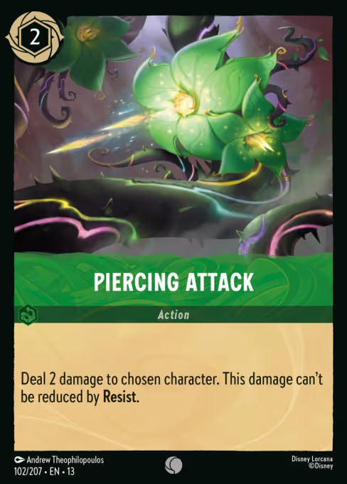 Piercing Attack Disney Lorcana card