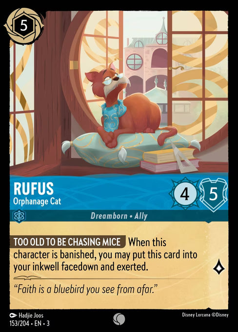 Rufus - Orphanage Cat Disney Lorcana card