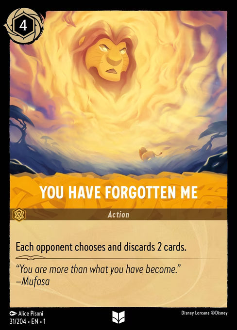 You Have Forgotten Me Disney Lorcana card