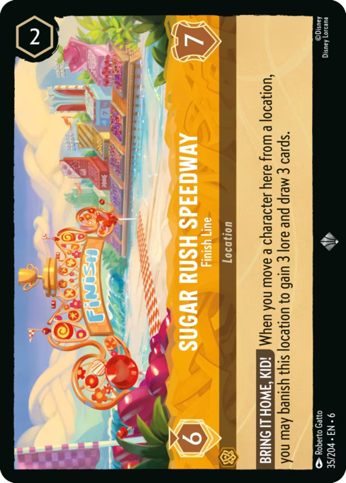 Sugar Rush Speedway - Finish Line Disney Lorcana card