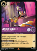 Jiminy Cricket - Level-Headed and Wise Disney Lorcana card